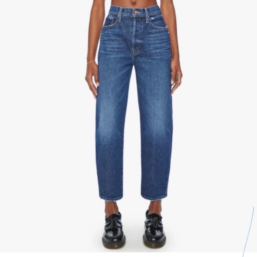 MOTHER Curbside Flood Barrel Jean Size 27